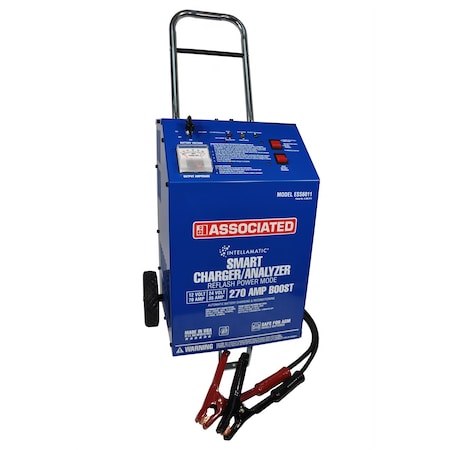 Associated Equipment Boost Wheel Charger/Analyzer, 12/24V, 70/35A, 200A ASOESS6011